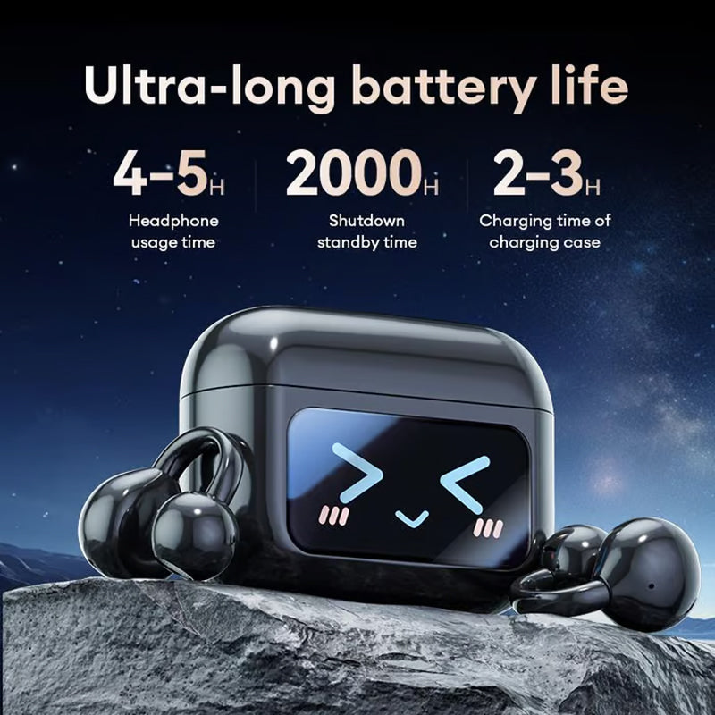 Intelligenter Touchscreen🎧Bluetooth Clip auf Kopfhörer