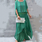 ⏳Begrenzte Zeit 50% Rabatt💥2-teiliges Set aus Chiffon mit lockerem Oberteil und weiten Schlitzhosen