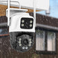 Dual-Objektiv-Überwachungskamera für Innen und Außen – IP66 Wasserdicht