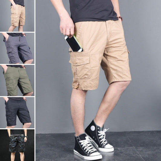 Lässige Cargo-Shorts mit mehreren Taschen für Herren