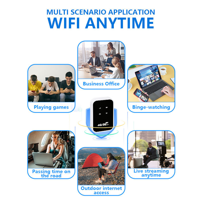 Mobiler 4G/5G-WLAN-Router im Taschenformat mit 150 Mbit/s