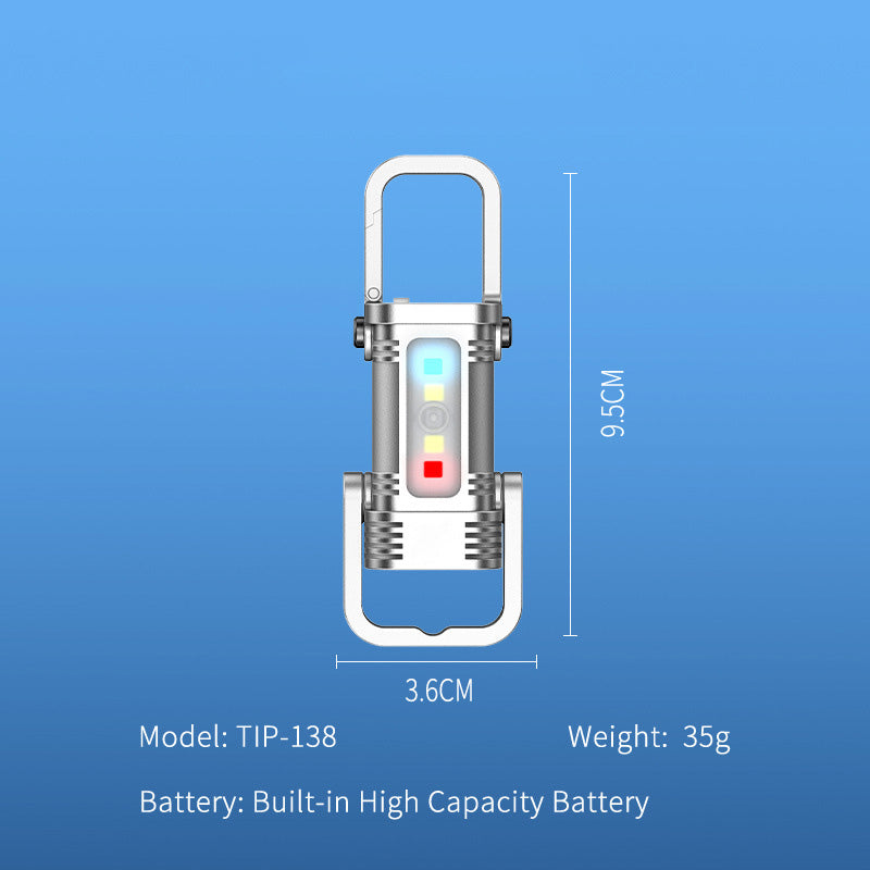 🔦50 % Rabatt🔥Tragbare, wiederaufladbare, helle Schlüsselanhänger-Taschenlampe