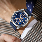 ✨2025 Brandneues Design - Heute mit 50% Rabatt kaufen!⌚Lässige elegante Herren Quarzuhr mit leuchtendem Zifferblatt