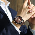 ✨2025 Brandneues Design - Heute mit 50% Rabatt kaufen!⌚Lässige elegante Herren Quarzuhr mit leuchtendem Zifferblatt