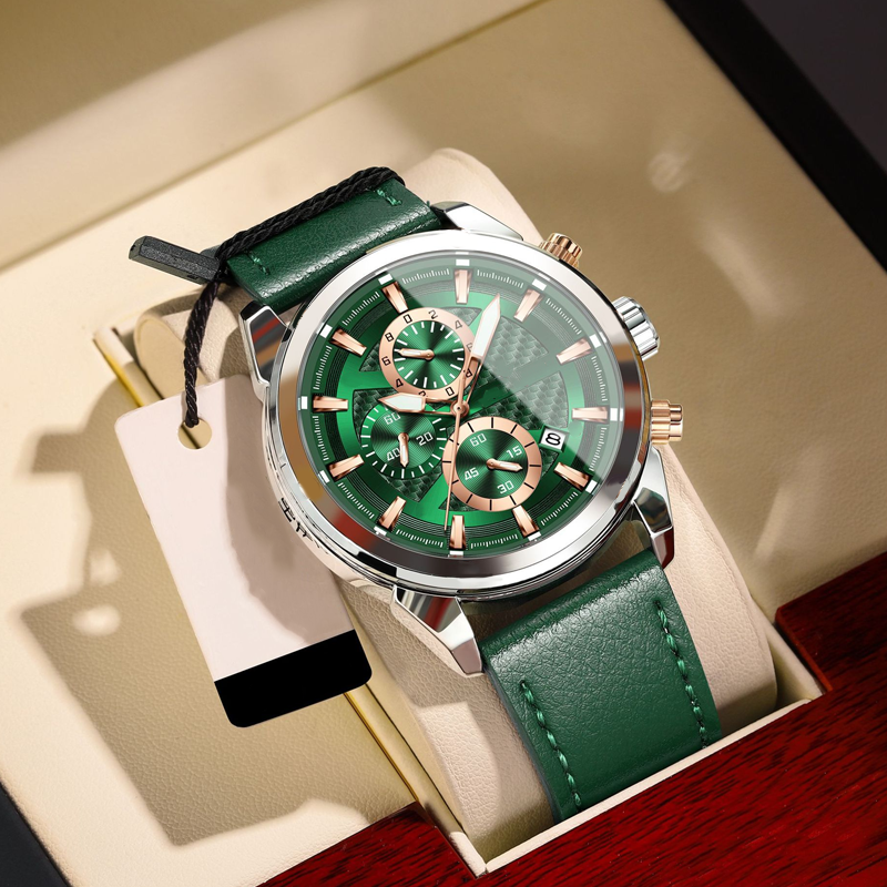 ✨2025 Brandneues Design - Heute mit 50% Rabatt kaufen!⌚Lässige elegante Herren Quarzuhr mit leuchtendem Zifferblatt