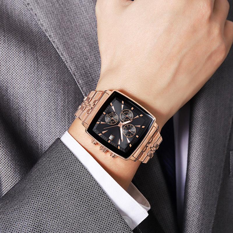 🔥Multifunktionale wasserdichte Quarzuhr für Männer