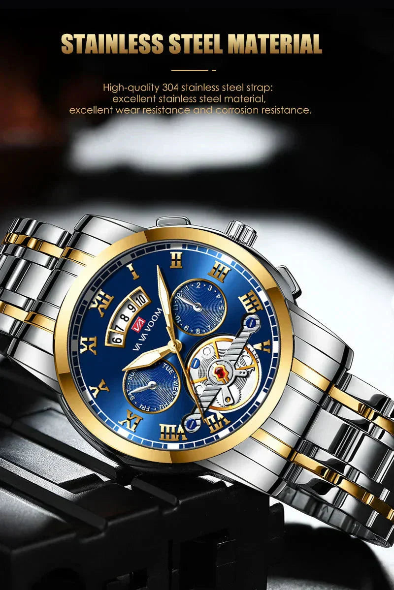 ✨Hochwertige wasserdichte leuchtende Uhr⌚2025 New Business Herrenuhr