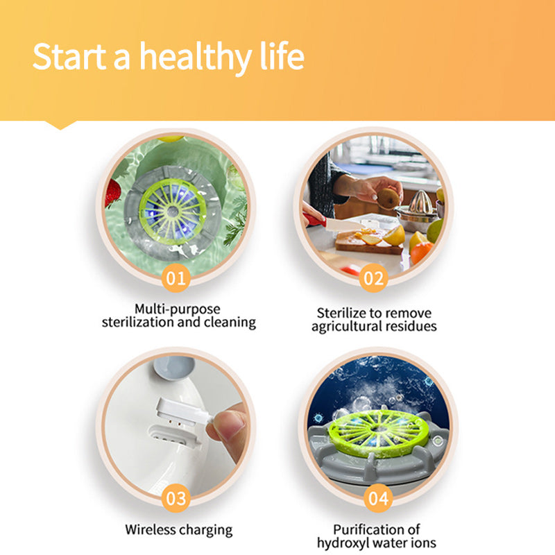 ⏳Begrenzte Zeit 50% Rabatt💥🍉🥬 Effiziente tragbare Obst- und Gemüsewaschmaschinen