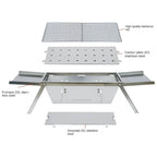 🔥Klappbarer Edelstahl-Grill für draußen💥