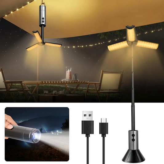 ⏳Begrenzte Zeit 50% Rabatt💥Tragbare faltbare LED-Campinglampe