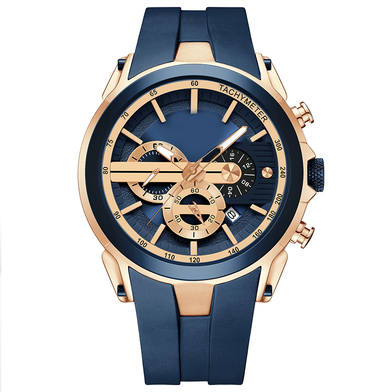 🔥Sportuhr im Stil mit Leuchtanzeige, Silikonarmband und wasserdichtem Design