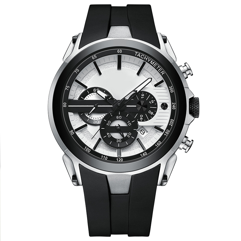 🔥Sportuhr im Stil mit Leuchtanzeige, Silikonarmband und wasserdichtem Design