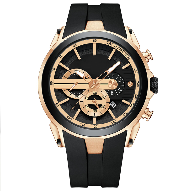 🔥Sportuhr im Stil mit Leuchtanzeige, Silikonarmband und wasserdichtem Design