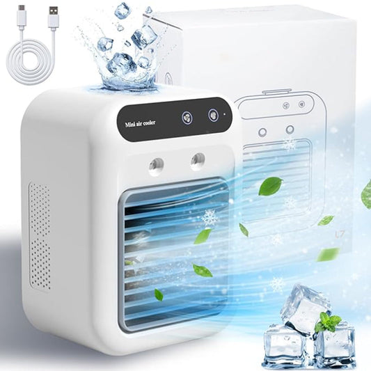 Mini Tragbare Klimaanlage mit Kühl- und Luftbefeuchtungsfunktion