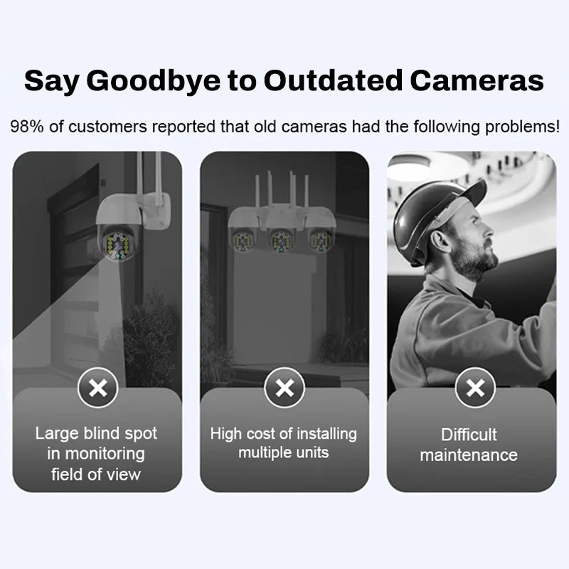 Drahtlose Nachtsichtkamera – Intelligente Sicherheit rund um die Uhr!