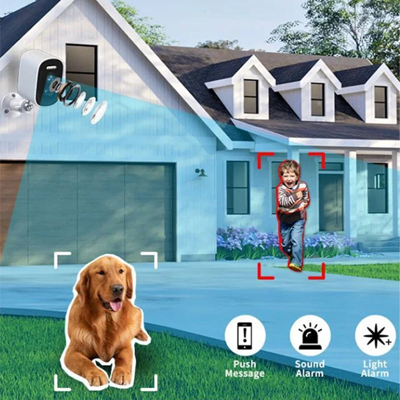 Drahtlose Nachtsichtkamera – Intelligente Sicherheit rund um die Uhr!