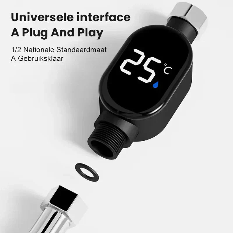 💧 Duschthermometer 🌡️ Schluss mit Raten - Sofortige Temperatur! 🚿