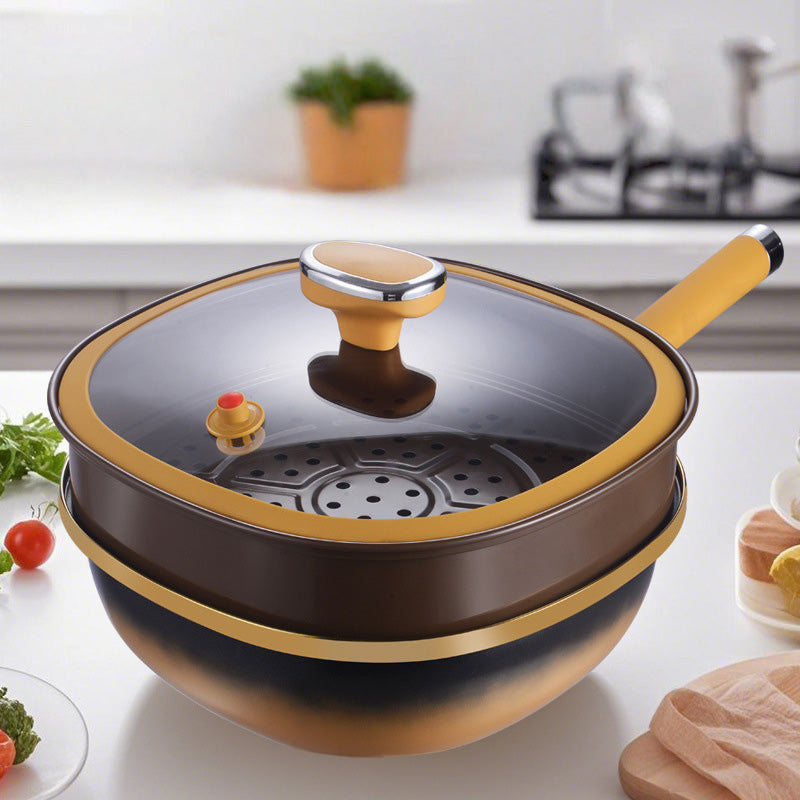 🍳Titan-Keramik Topf mit Glasdeckel – Gesundes Kochen, Antihaft & Jetzt 50% Rabatt