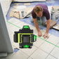16 Linien Grünes Licht Laser Level Selbstnivellierungswerkzeug