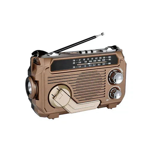 🔥Tragbares Multifunktionsradio mit Handkurbel und Taschenlampe