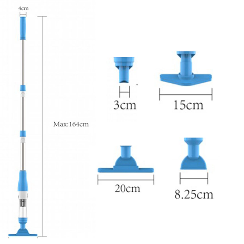 🏊3-in-1-Multifunktion-Pool-Reinigungsartefakt - Staubsaugbürste-Absaugung mit einem Klick fertig! Für Pool/Fischbecken/Badewanne Komplettes Zubehör