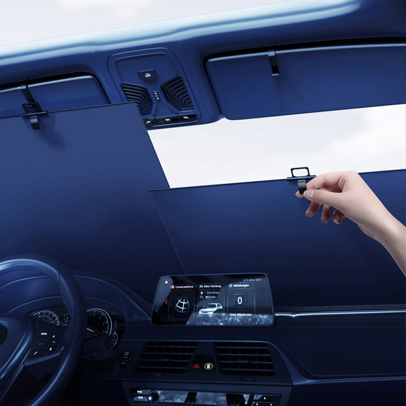 🌞50% Rabatt 🌈Universal versenkbare Sonnenblende für Auto-Frontscheiben