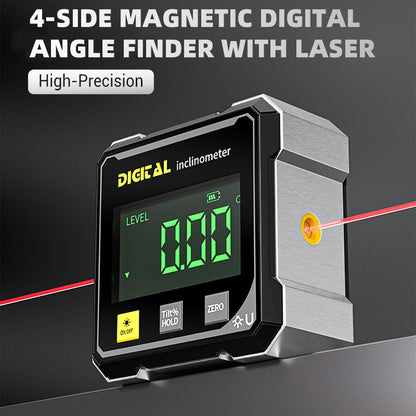 💥Magnetischer 4-Seiten-Winkelmesser mit Laser – Jetzt 50 % Rabatt! 🧲📐⚡