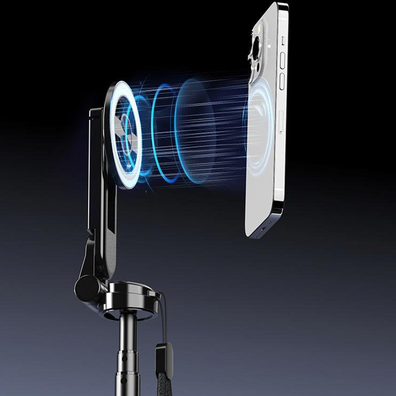 4-in-1 Multifunktions-Selfie-Stick mit 360°-Drehung und Magnet