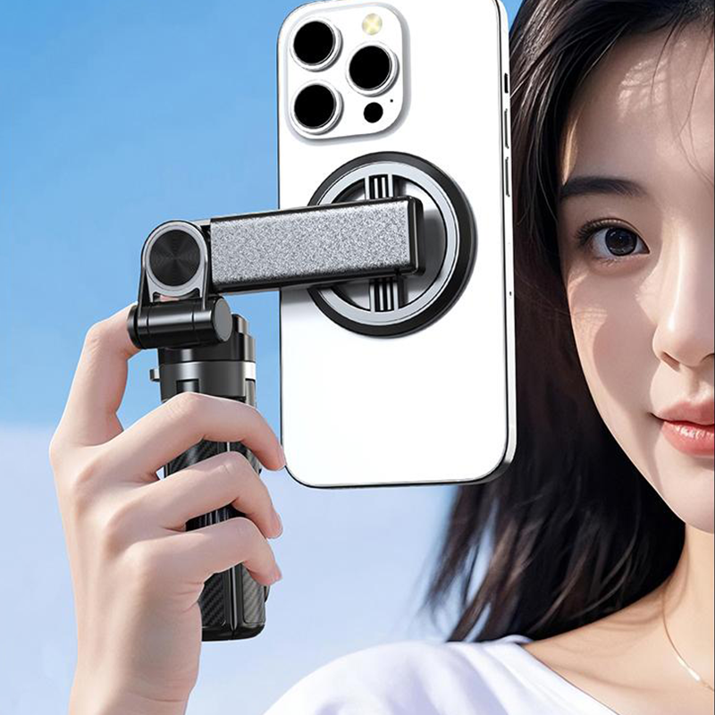 4-in-1 Multifunktions-Selfie-Stick mit 360°-Drehung und Magnet