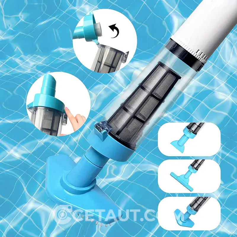 3-in-1 Kabelloser Poolstaubsauger – Leicht, leise & effizient für kristallklares Wasser ✨