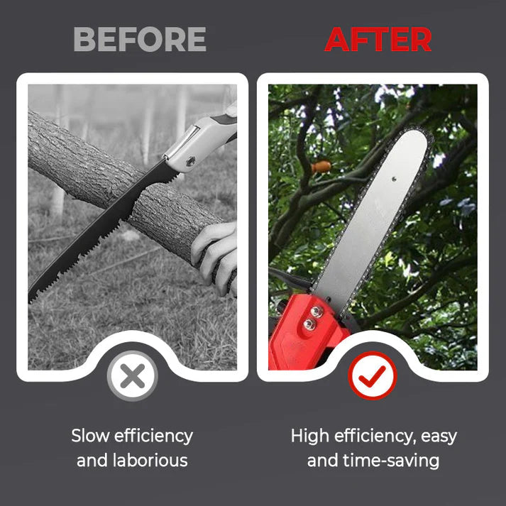 ⚡️Handgeführtes kabelloses Hochleistungs-Lithium-Ionen-Kettensägenset