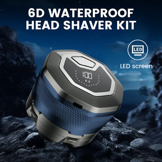 6D wasserdichtes Kopfrasierer-Set für Männer mit Glatze