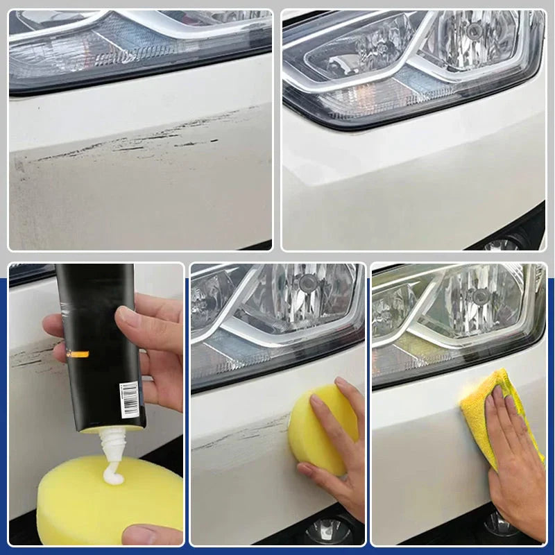 Reparaturpaste für Autokratzer, Polierwachs für Autolack