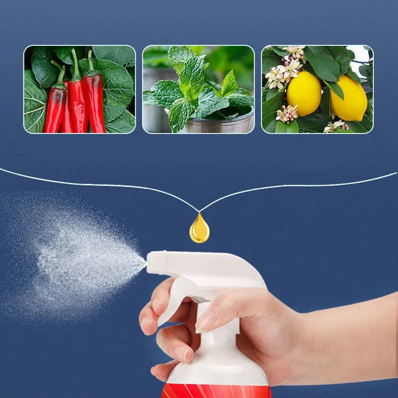 Abgefülltes Rattenabwehrmittel mit ätherischem Kräuteröl