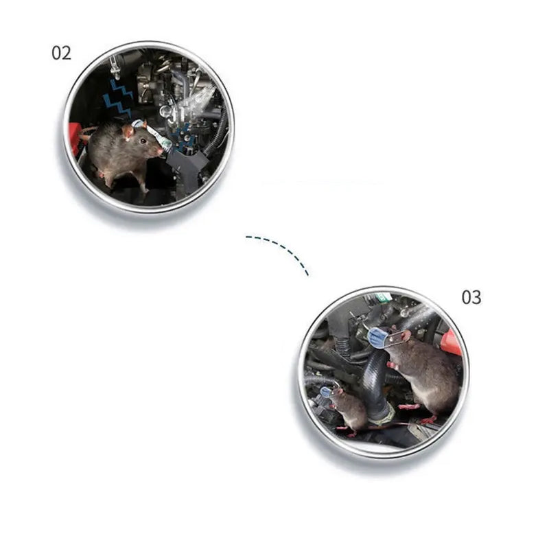 Abgefülltes Rattenabwehrmittel mit ätherischem Kräuteröl