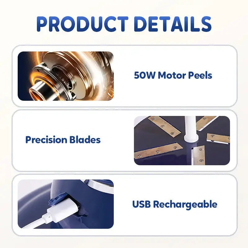 💥2026 Neujahrs-Vorverkaufskollektion💥Portabler effizienter elektrischer Obstschäler