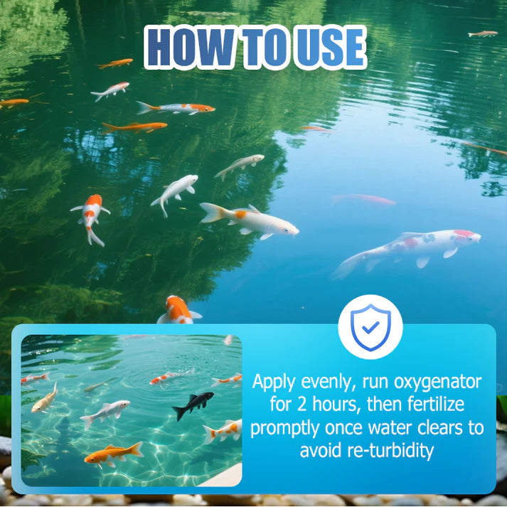 500g Premium Teichpflege-Pulver | Wasserklärer & Algenkontrolle 🐟🌊🔬