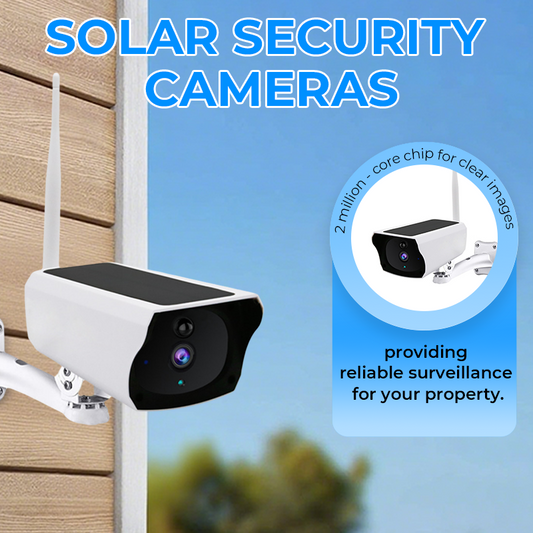Solar-Überwachungskamera Kabellos – 1080P HD, Nachtsicht, WLAN, IP66 Wasserdicht | Außenkamera