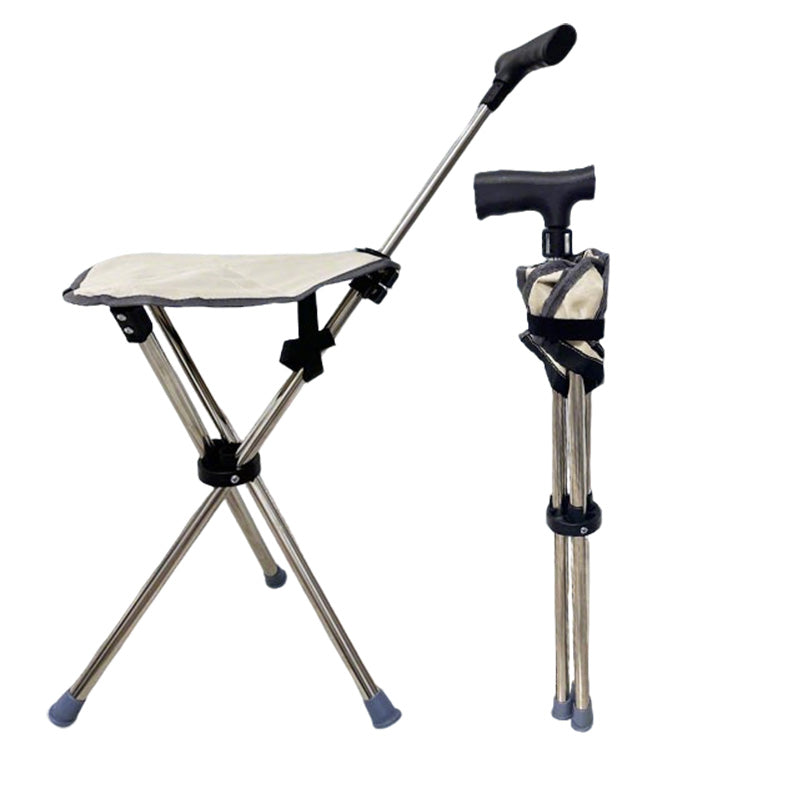🔥2-in-1 Gehstock mit Klappstuhl
