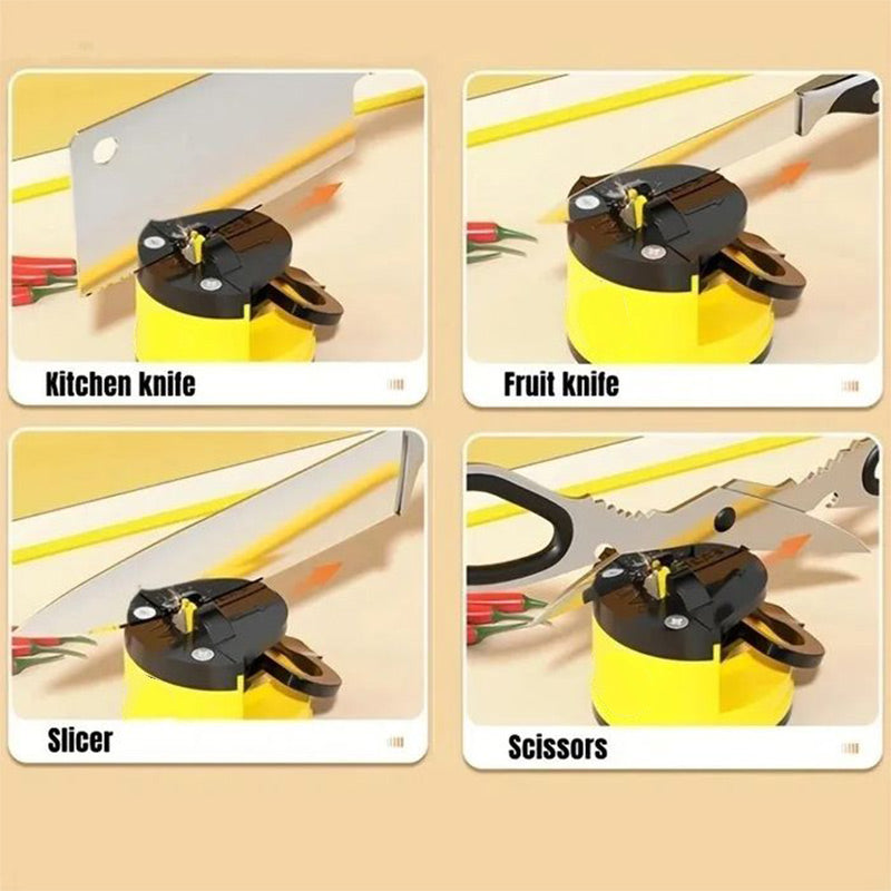 Mini-Messerschärfer mit Saugfuß