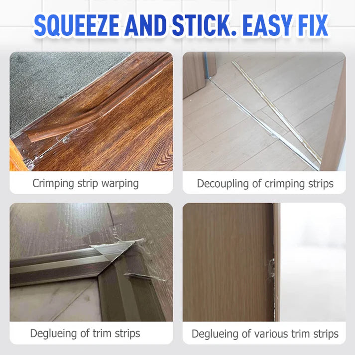 Kantenstreifen-Kleber gegen Ablösen