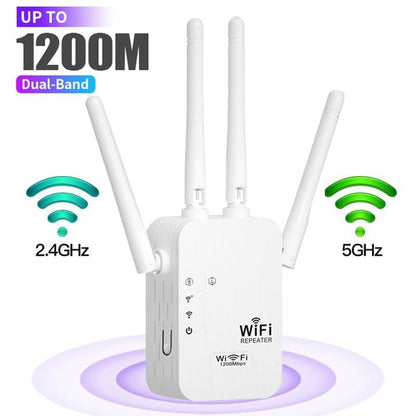 🎁Letzter Tag: 49 % Rabatt! WLAN-Verstärker – 1200 Mbit/s, Dualband (5 GHz / 2,4 GHz) 📶 Maximale Signalverstärkung – stabile Verbindung im ganzen Haus!