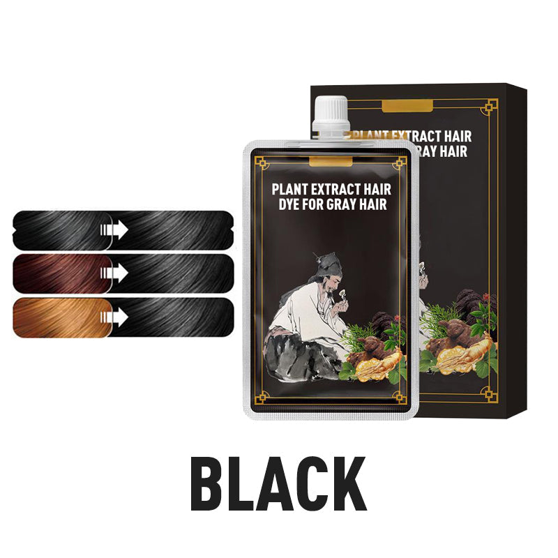 🔥🥰Haarfärbemittel mit Pflanzenextrakten für graues Haar