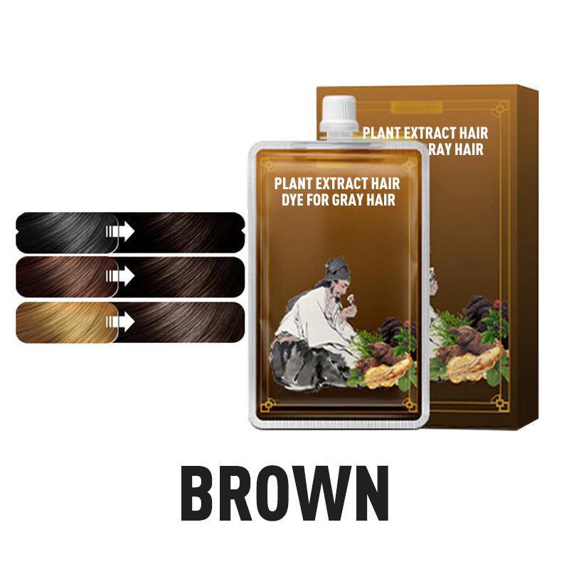 🔥🥰Haarfärbemittel mit Pflanzenextrakten für graues Haar
