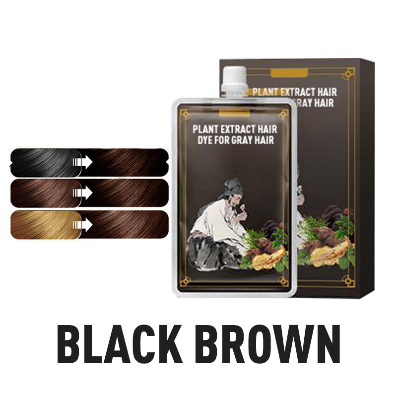 🔥🥰Haarfärbemittel mit Pflanzenextrakten für graues Haar