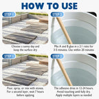 Klarer Steinkleber für die Landschaftsgestaltung