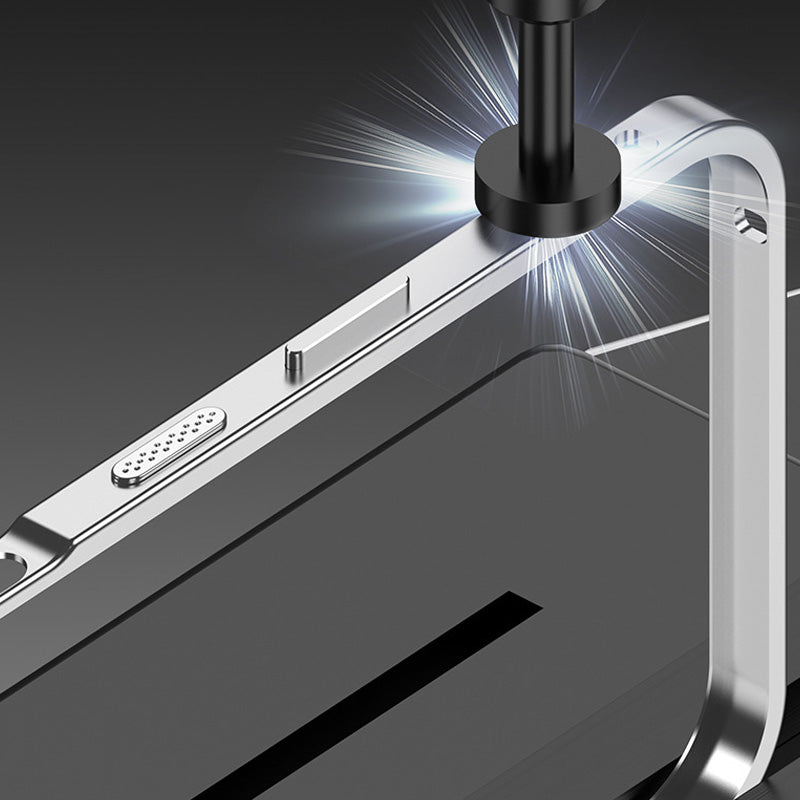 Metallrahmen-iPhone-Hülle mit Wärmeableitung und Seepferdchen-Schnallen-Design