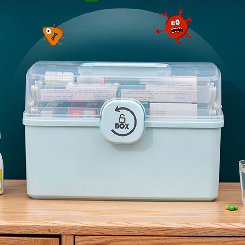 Mehrstöckige Medikamentenbox mit großem Fassungsvermögen für den Haushalt