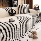 Plüsch Sofaüberwurf 2025 – Dicke, rutschfeste Sofadecke für gemütliche Herbst- und Wintertage