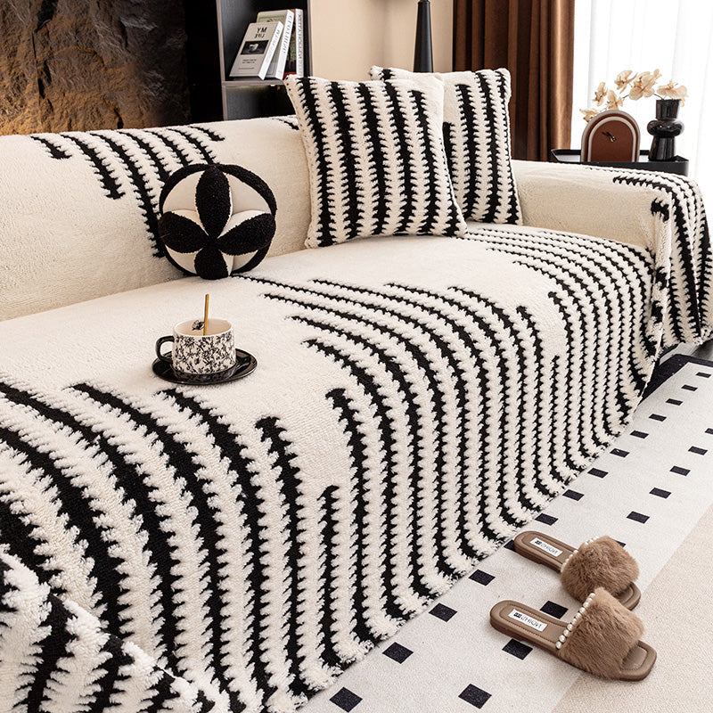 Plüsch Sofaüberwurf 2025 – Dicke, rutschfeste Sofadecke für gemütliche Herbst- und Wintertage